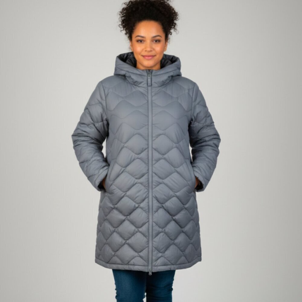 Eddie Bauer Shaw Down Women's Parka Coat Size 3X Lilac